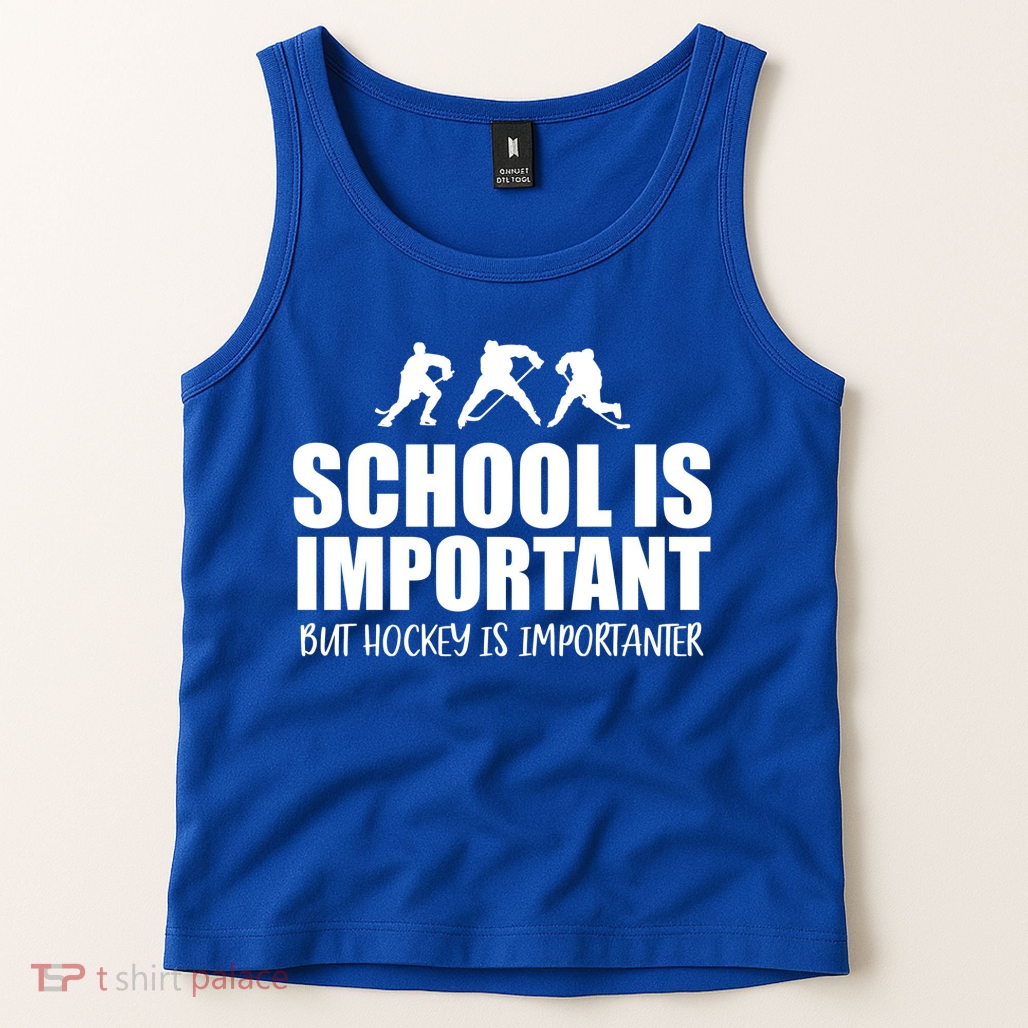 Hockey Is Importanter Funny Hockey Cute Gift Tank Top