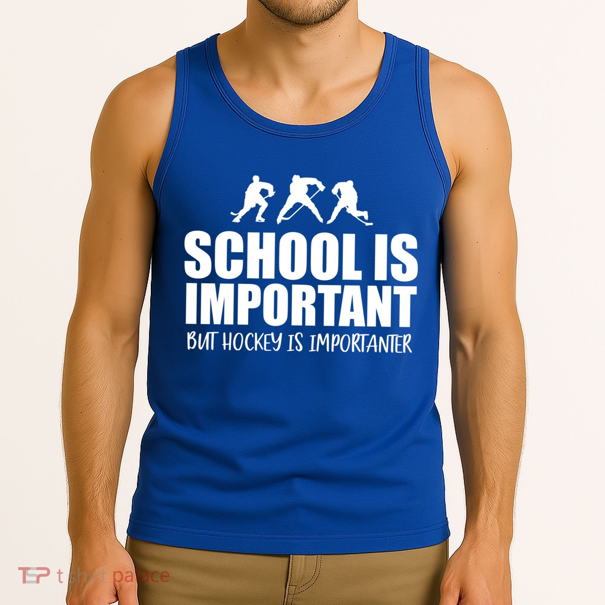 Hockey Is Importanter Funny Hockey Cute Gift Tank Top