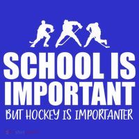 Hockey Is Importanter Funny Hockey Cute Gift Tank Top thumb 6