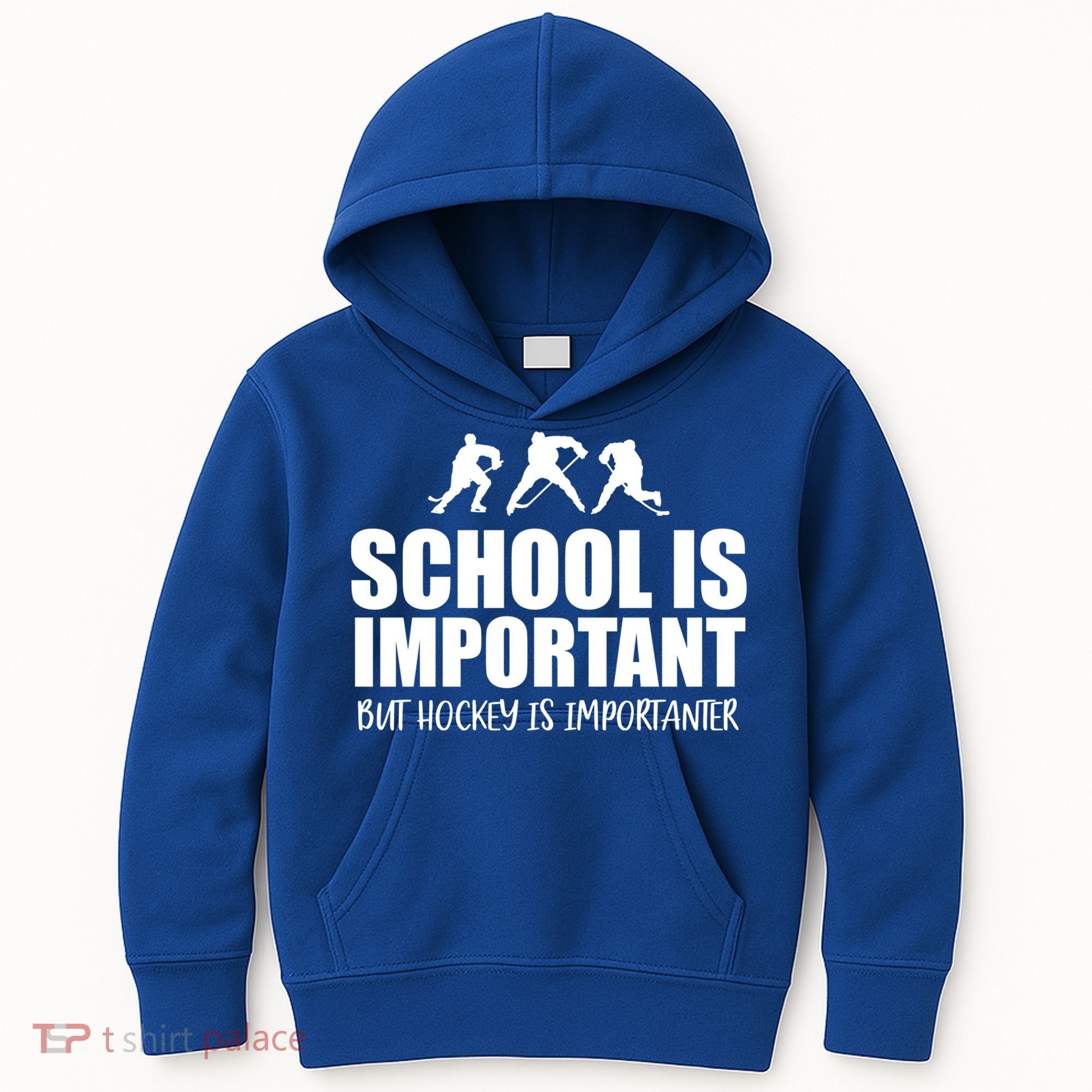Hockey Is Importanter Funny Hockey Cute Gift Kids Hoodie