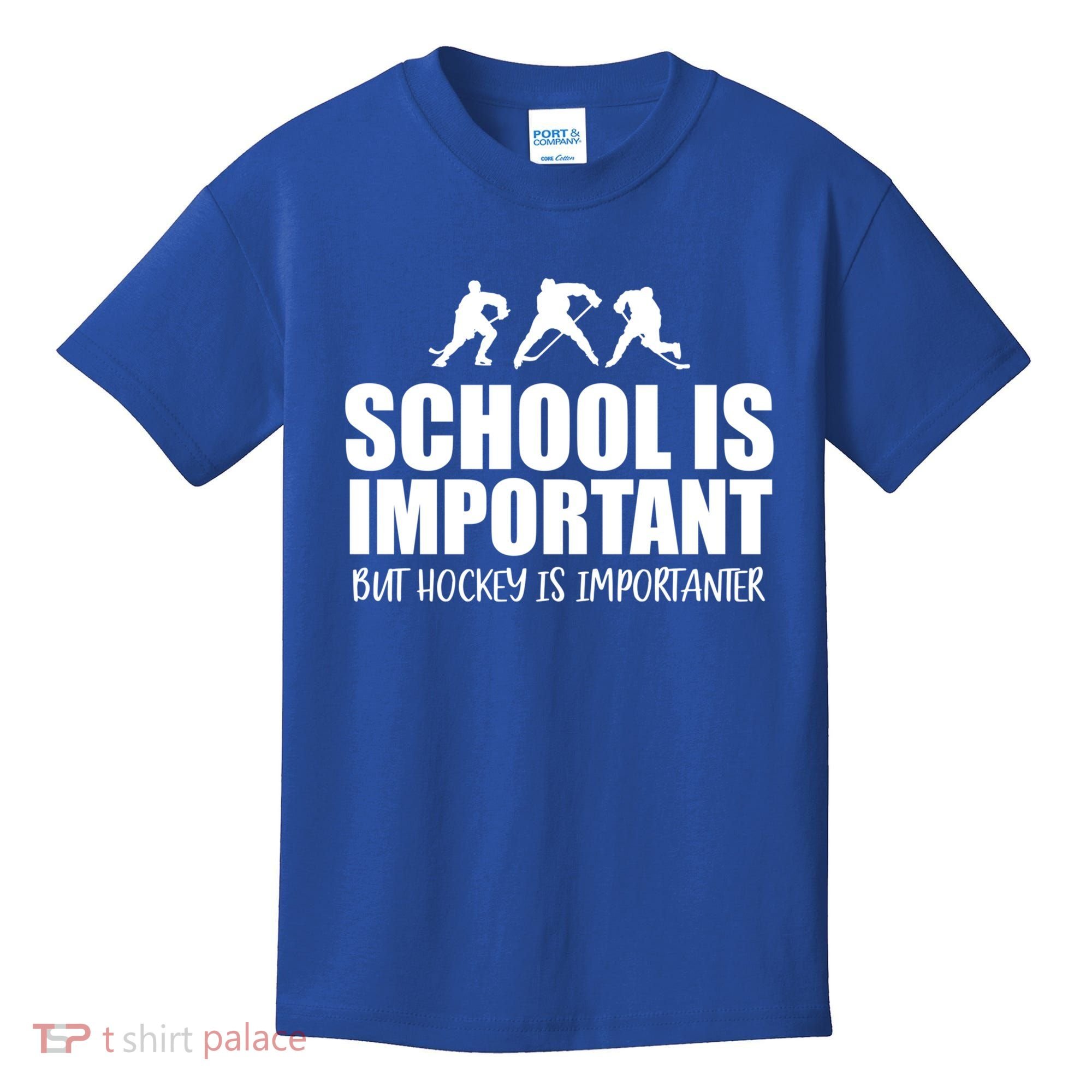 Hockey Is Importanter Funny Hockey Cute Gift Kids T-Shirt