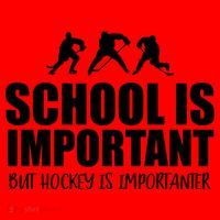 Hockey Is Importanter Funny Hockey Cute Gift Santa Hat thumb 1
