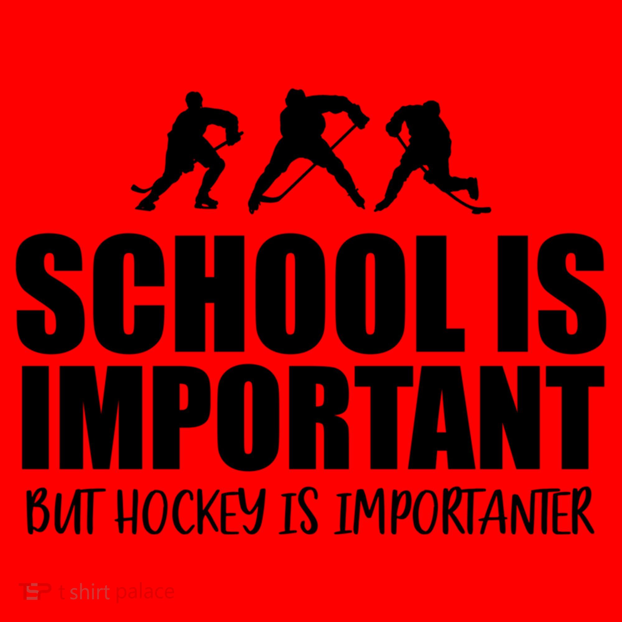 Hockey Is Importanter Funny Hockey Cute Gift Santa Hat