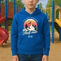 Hiking ItS Just Another Half Mile Or So Funny Hiker Great Gift Kids Hoodie thumb 2
