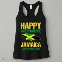Happy Independence Jamaica Est 6th August 1962 Jamaican Women's Tank Top thumb 3