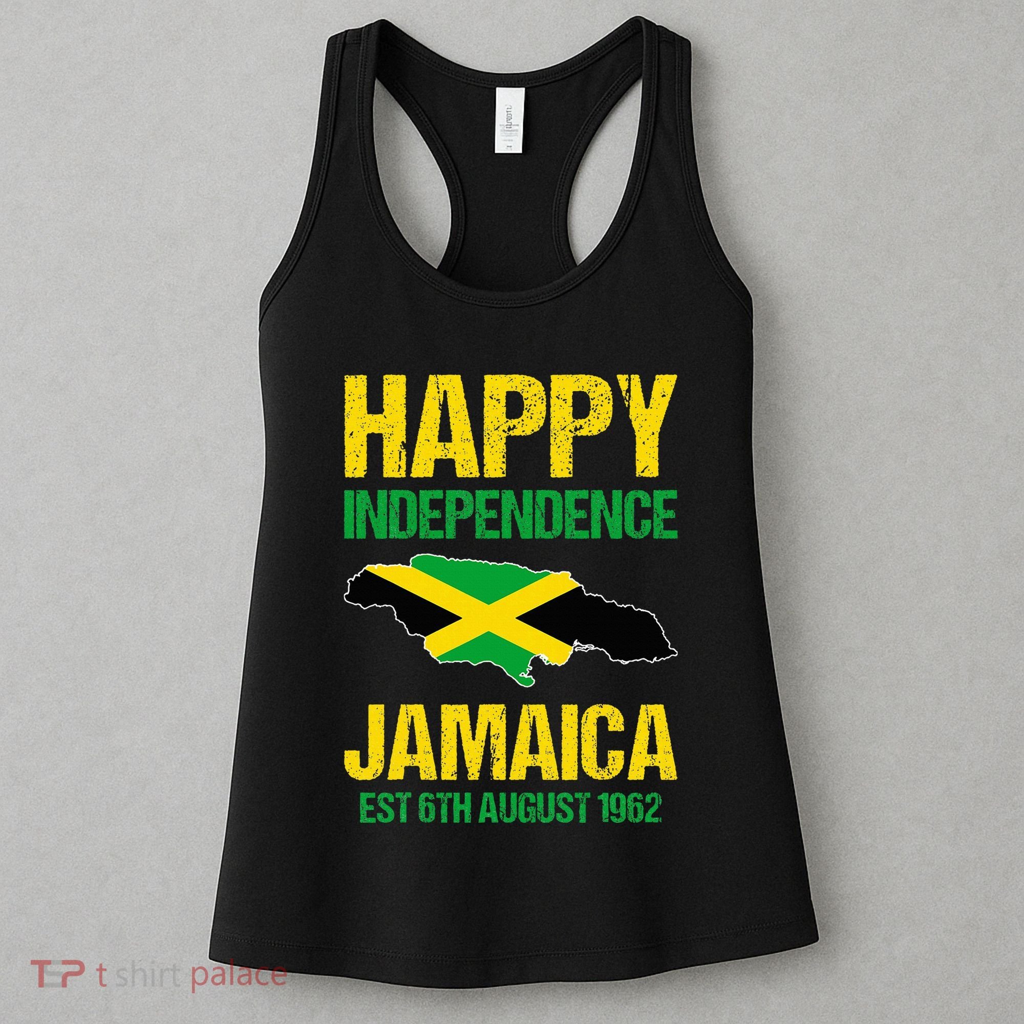 Happy Independence Jamaica Est 6th August 1962 Jamaican Women's Tank Top