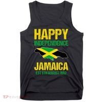 Happy Independence Jamaica Est 6th August 1962 Jamaican Tank Top thumb 0