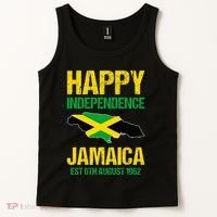 Happy Independence Jamaica Est 6th August 1962 Jamaican Tank Top thumb 2