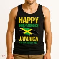 Happy Independence Jamaica Est 6th August 1962 Jamaican Tank Top thumb 3