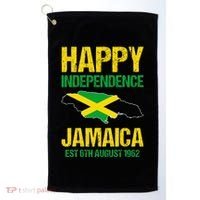 Happy Independence Jamaica Est 6th August 1962 Jamaican Golf Towel thumb 0