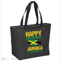 Happy Independence Jamaica Est 6th August 1962 Jamaican Tote Bag thumb 2