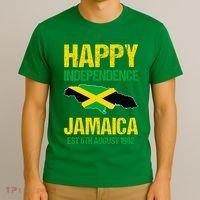 Happy Independence Jamaica Est 6th August 1962 Jamaican T-Shirt thumb 3