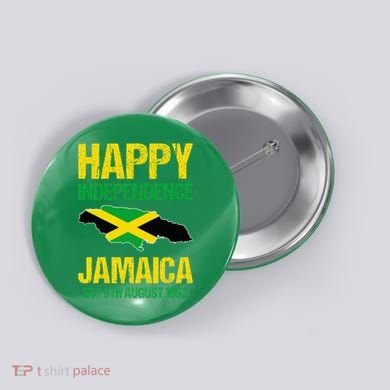 Happy Independence Jamaica Est 6th August 1962 Jamaican Button