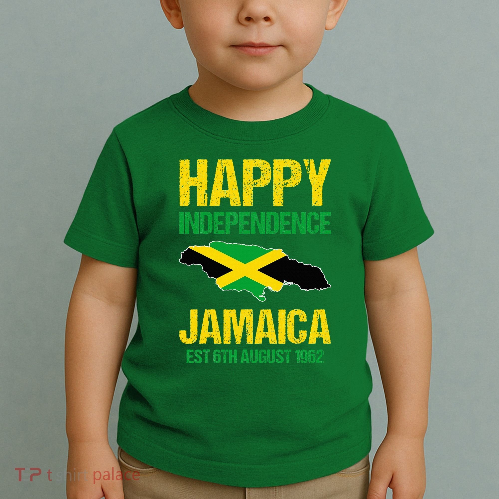 Happy Independence Jamaica Est 6th August 1962 Jamaican Toddler T-Shirt