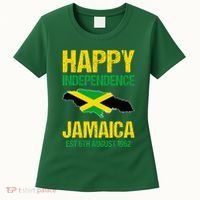 Happy Independence Jamaica Est 6th August 1962 Jamaican Women's T-Shirt thumb 0