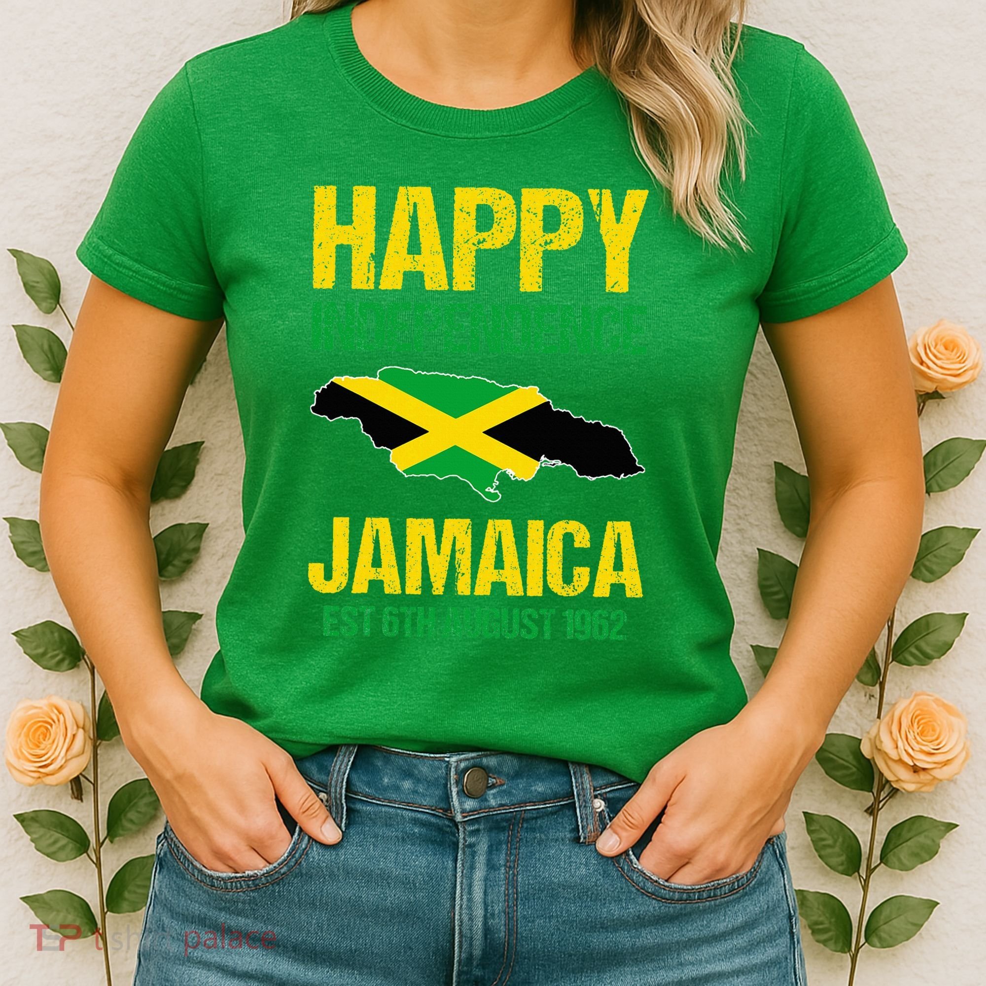 Happy Independence Jamaica Est 6th August 1962 Jamaican Women's T-Shirt