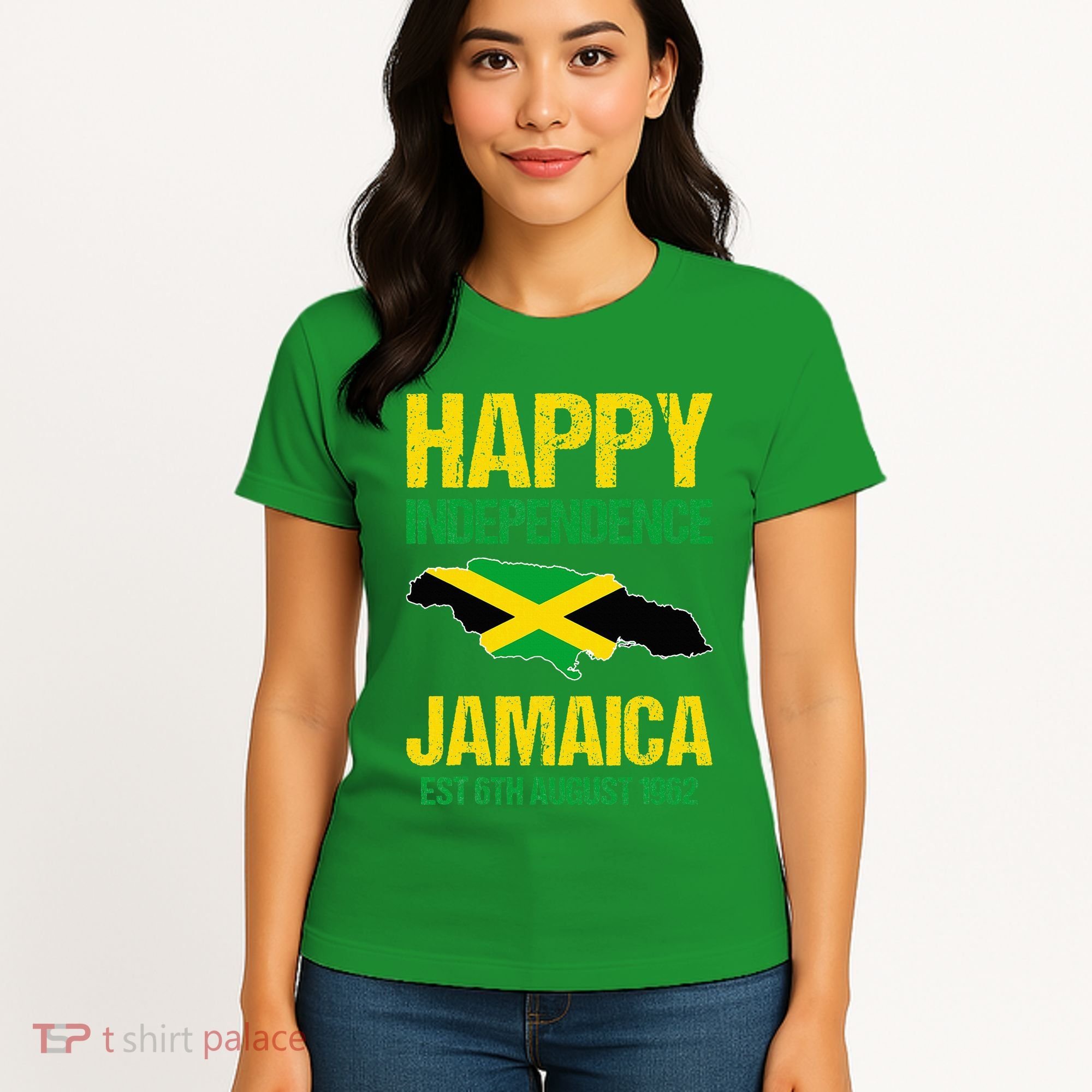 Happy Independence Jamaica Est 6th August 1962 Jamaican Women's T-Shirt