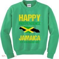 Happy Independence Jamaica Est 6th August 1962 Jamaican Kids Sweatshirt thumb 0