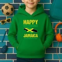 Happy Independence Jamaica Est 6th August 1962 Jamaican Kids Hoodie thumb 2