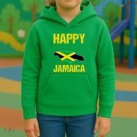 Happy Independence Jamaica Est 6th August 1962 Jamaican Kids Hoodie thumb 3