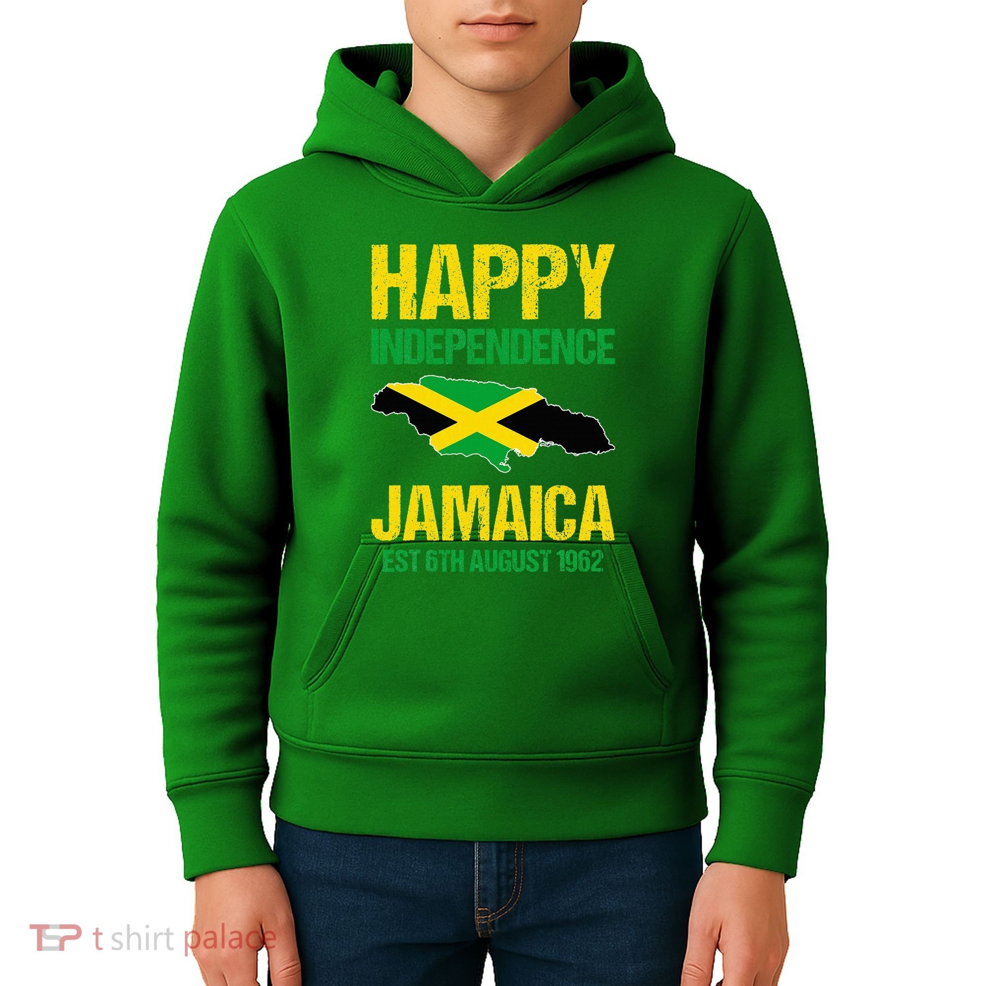 Happy Independence Jamaica Est 6th August 1962 Jamaican Kids Hoodie