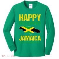 Happy Independence Jamaica Est 6th August 1962 Jamaican Kids Long Sleeve Shirt thumb 0