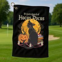 Halloween It's Just A Bunch Of Hocus Pocus Golf Towel thumb 1