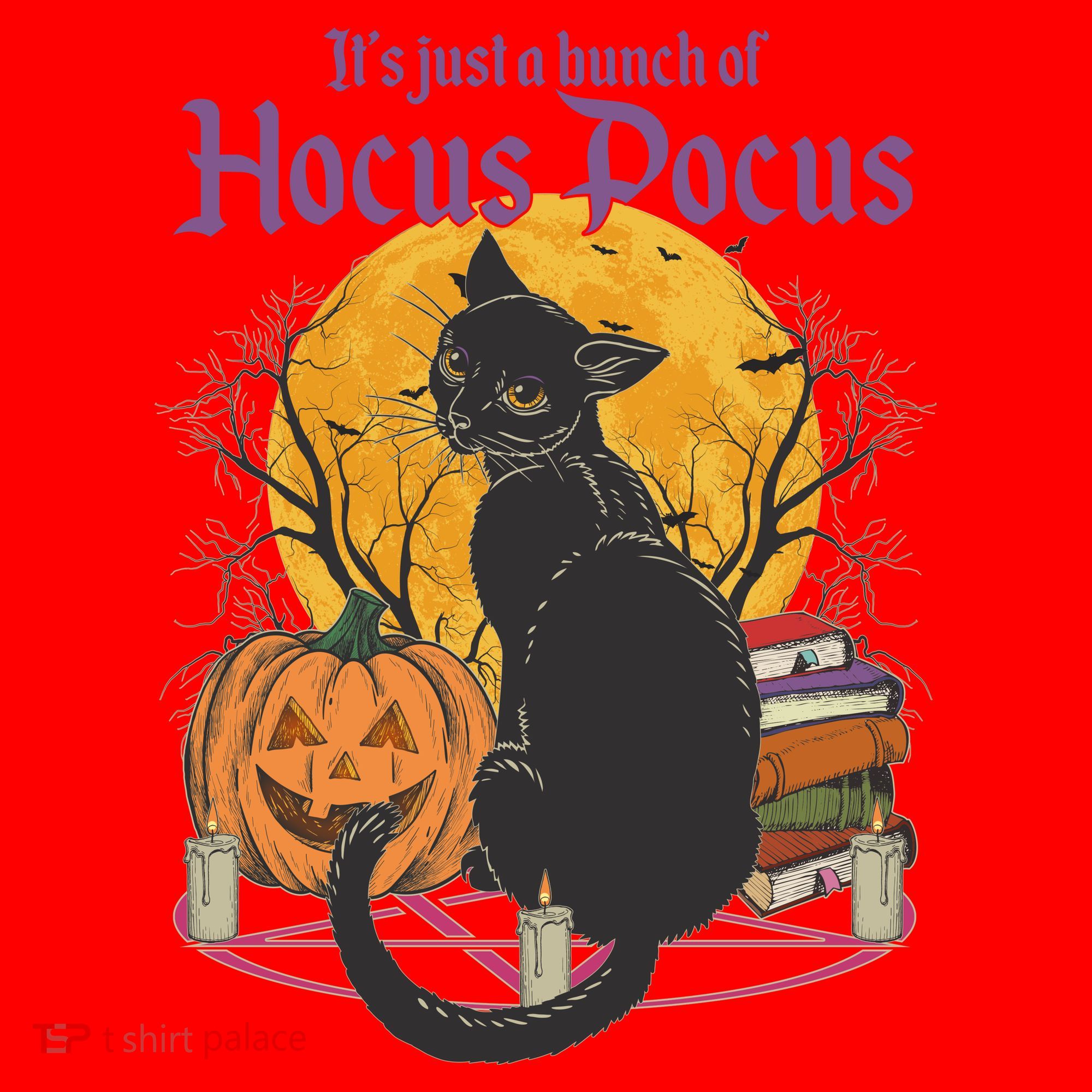 Halloween It's Just A Bunch Of Hocus Pocus Santa Hat