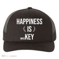 Happiness Is Key (Whiskey) Yupoong Adult 5-Panel Trucker Hat thumb 0