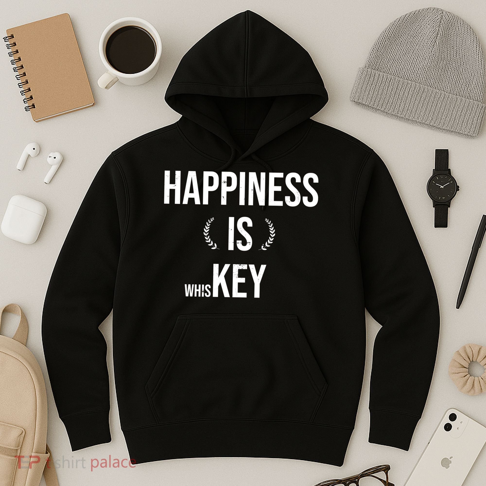 Happiness Is Key (Whiskey) Hoodie