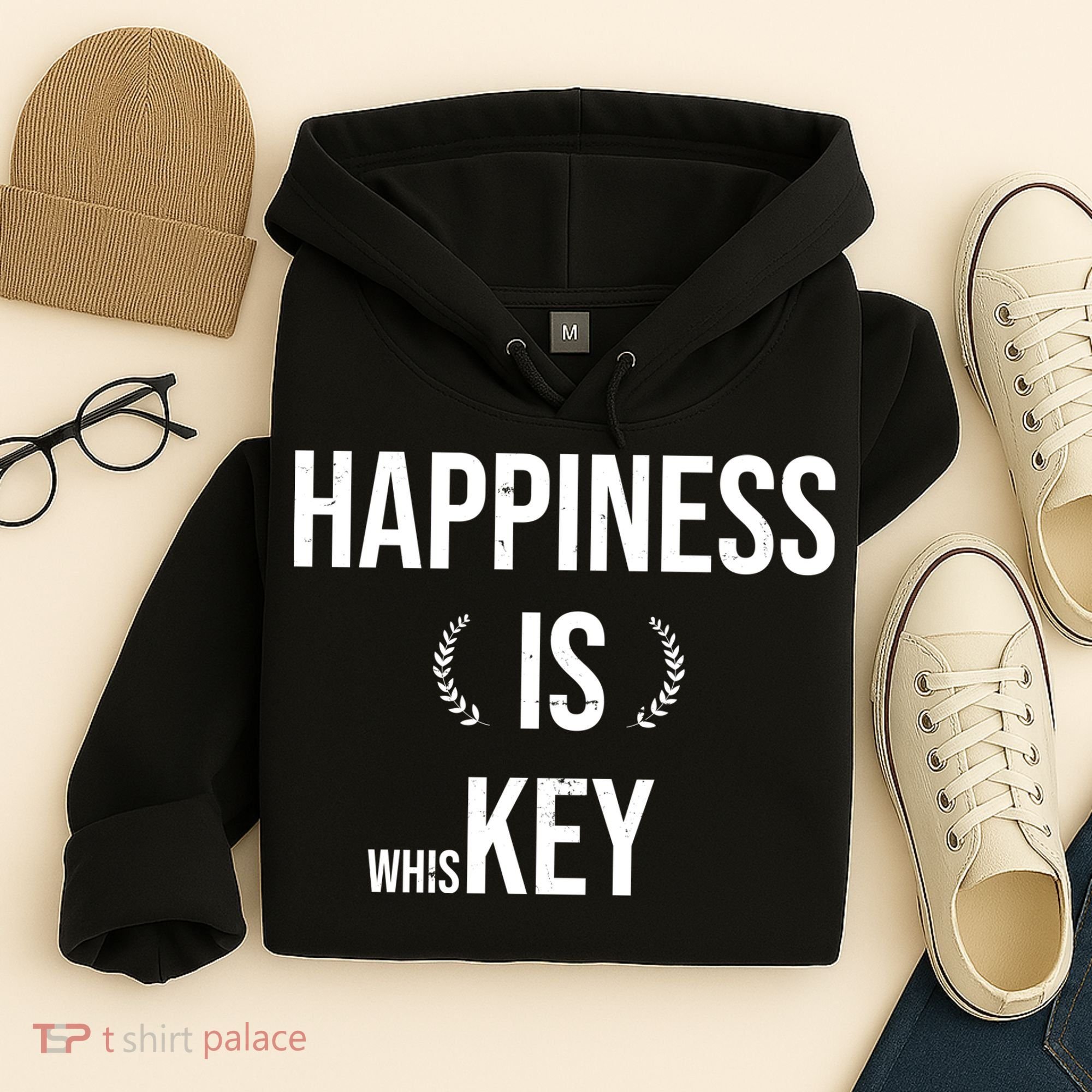 Happiness Is Key (Whiskey) Hoodie