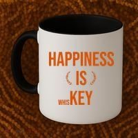 Happiness Is Key (Whiskey) Coffee Mug thumb 2