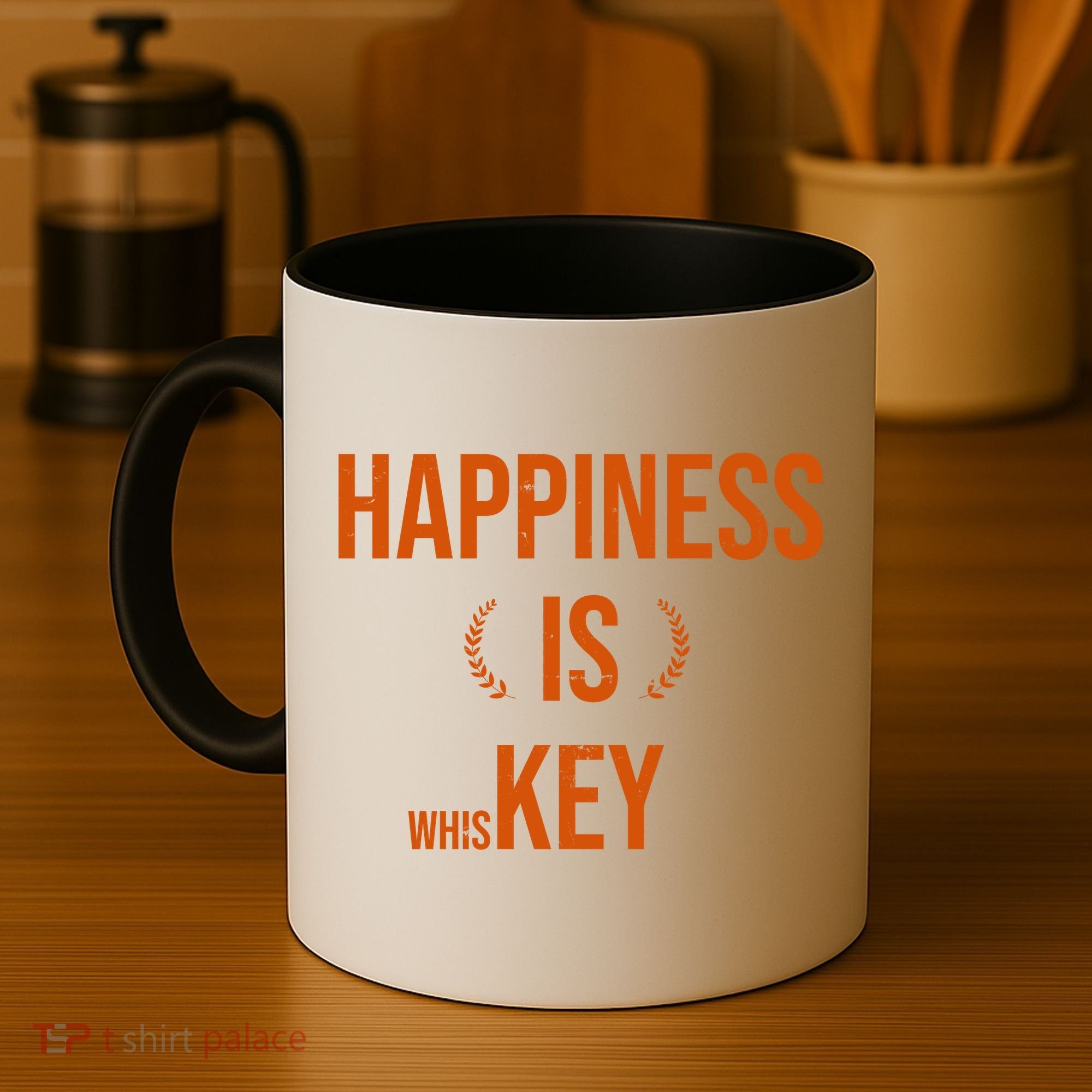Happiness Is Key (Whiskey) Coffee Mug