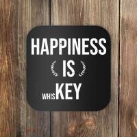 Happiness Is Key (Whiskey) Coaster thumb 0