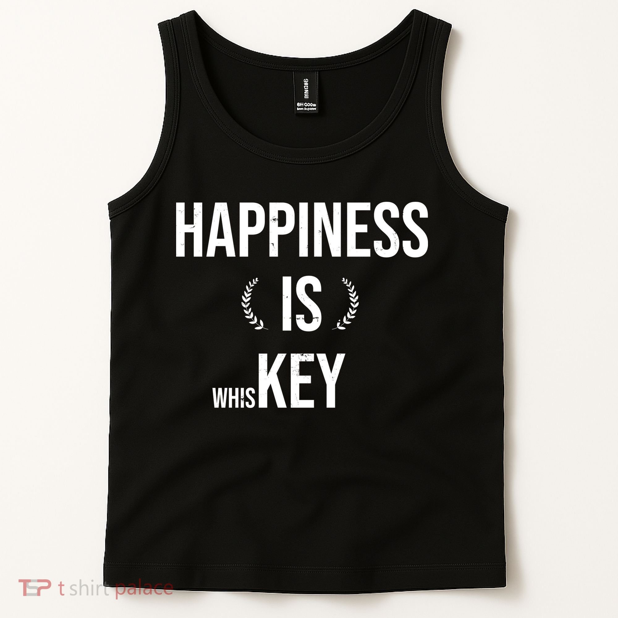 Happiness Is Key (Whiskey) Tank Top