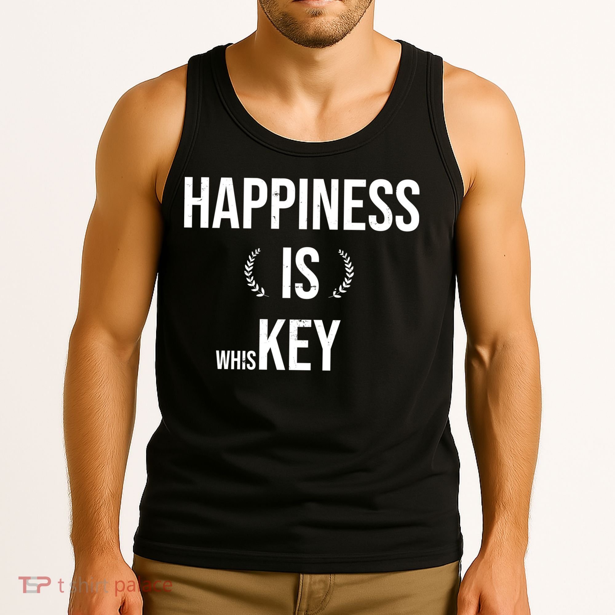 Happiness Is Key (Whiskey) Tank Top
