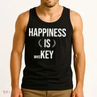 Happiness Is Key (Whiskey) Tank Top thumb 3