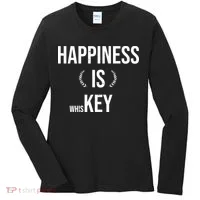 Happiness Is Key (Whiskey) Women's Long Sleeve Shirt thumb 0