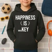 Happiness Is Key (Whiskey) Kids Hoodie thumb 2