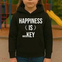 Happiness Is Key (Whiskey) Kids Hoodie thumb 3