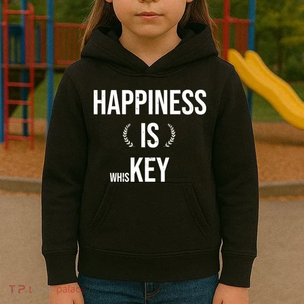 Happiness Is Key (Whiskey) Kids Hoodie