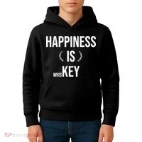 Happiness Is Key (Whiskey) Kids Hoodie thumb 4