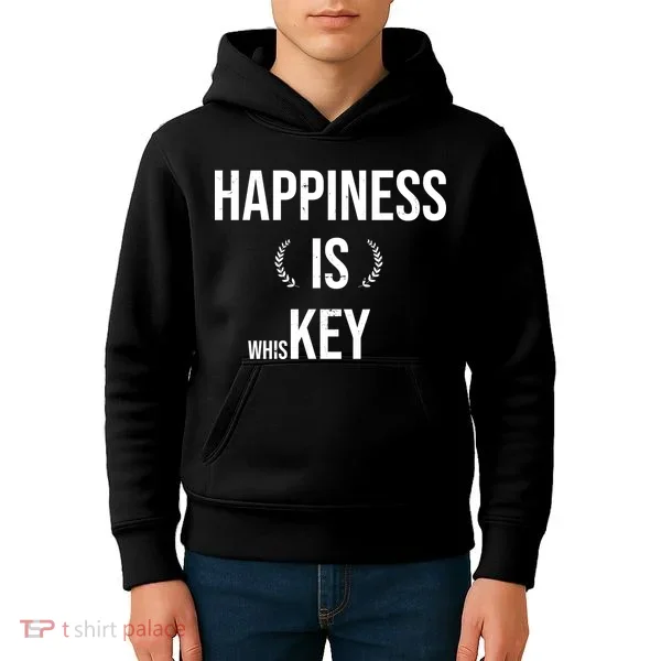 Happiness Is Key (Whiskey) Kids Hoodie