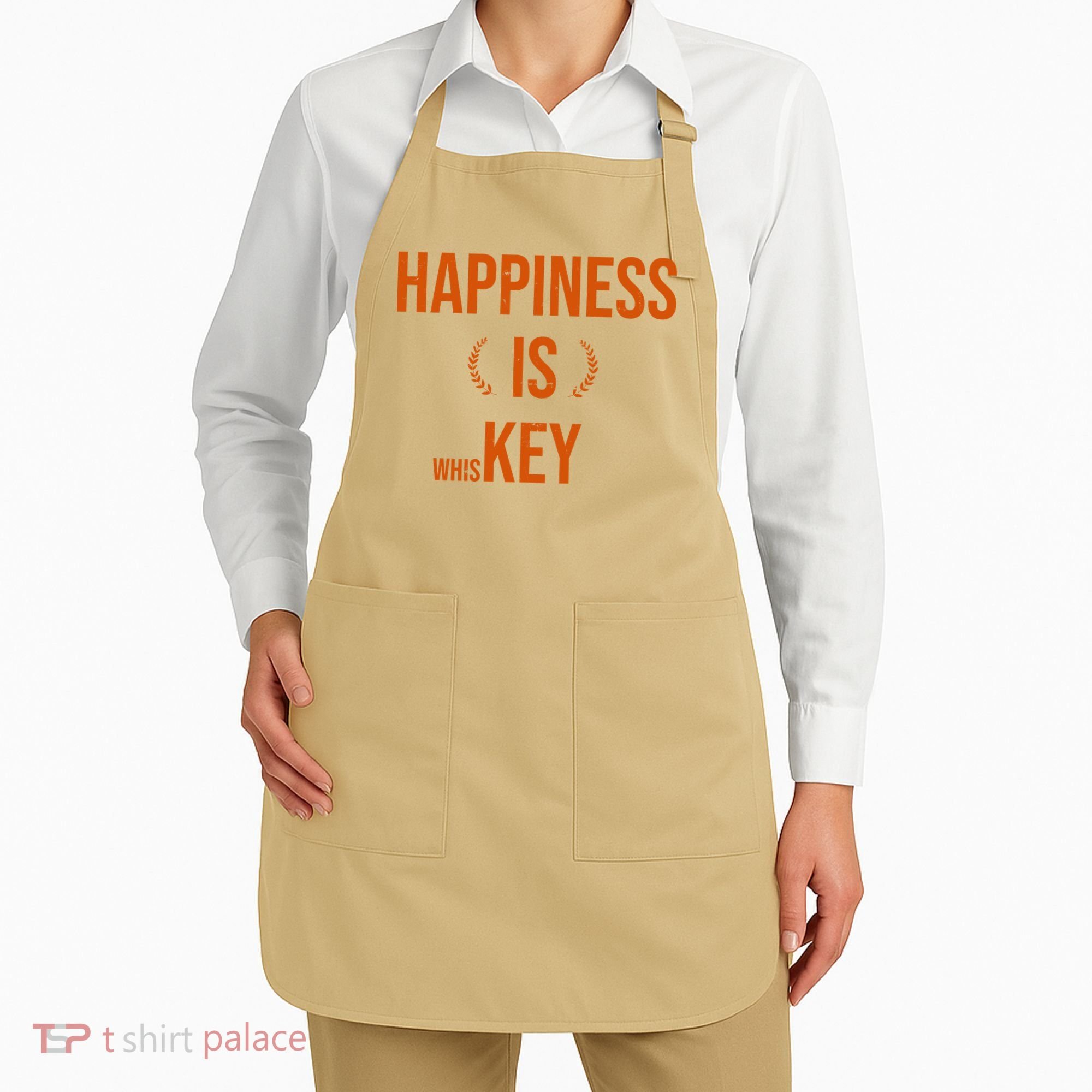 Happiness Is Key (Whiskey) Apron