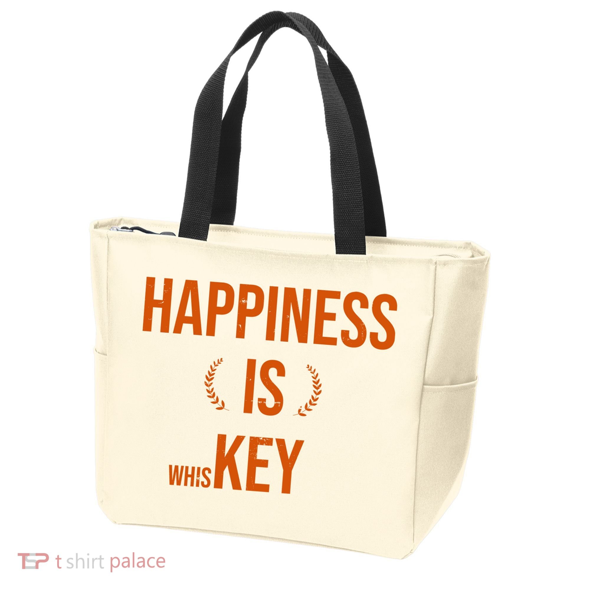 Happiness Is Key (Whiskey) Tote Bag