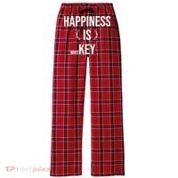 Happiness Is Key (Whiskey) Women's Flannel Plaid Pajama Pants thumb 0