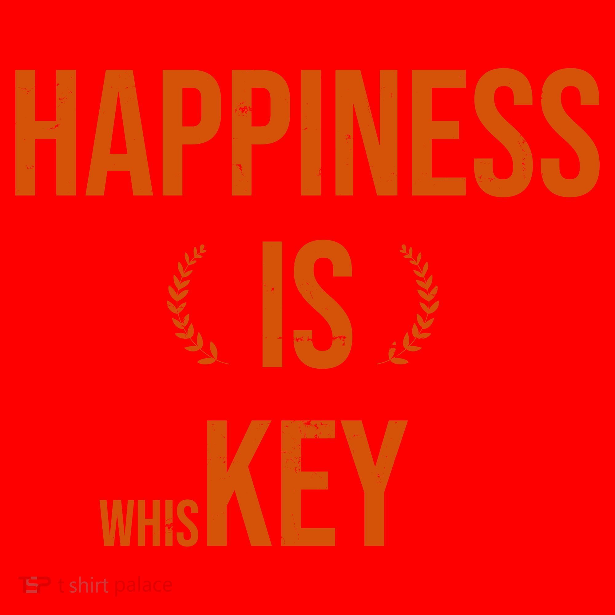 Happiness Is Key (Whiskey) Santa Hat