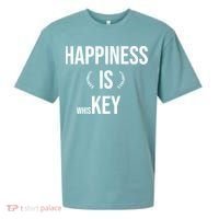 Happiness Is Key (Whiskey) Sueded Cloud Jersey T-Shirt thumb 0