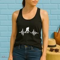 Hockey Is Like Football But Just For Men Women's Tank Top thumb 2