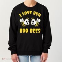 Halloween I Love Her Boo Bees Funny Women's Sweatshirt thumb 0